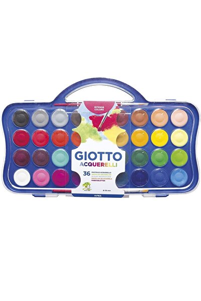 Giotto Sulu Boya 30mm 36 Renk Plastik Kutu Set (1'li Paket) - Yeni