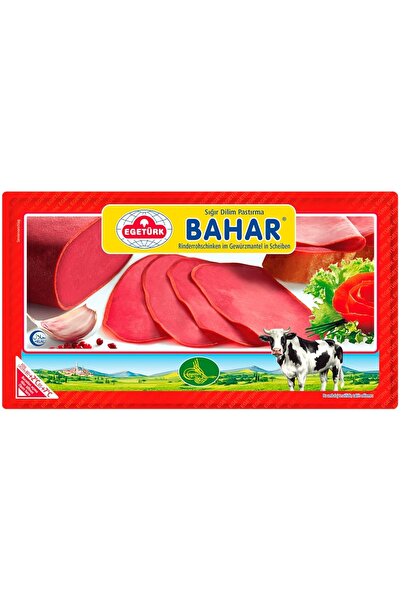 Genel Markalar Egetürk Bahar %100 Sığır Eti Dilimli Pastırma 100g