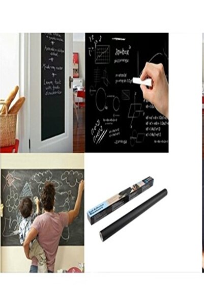 Genel Markalar Duvara Yapışan Kara Tahta Silinebilir Kendinden Yapışkanlı Kar...