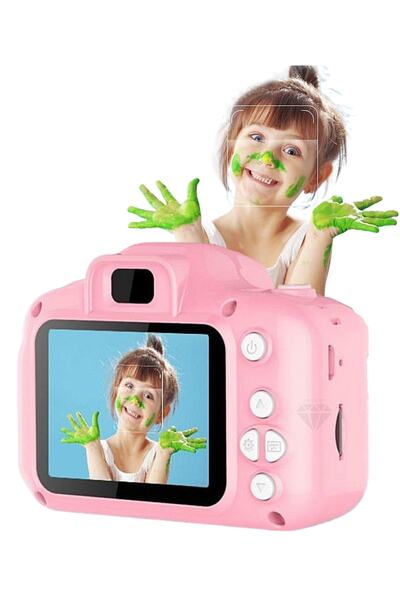 Favors Çocuklar Için Dijital Fotoğraf Makinesi Fotoğraf Ve Video Çeken Mini P...