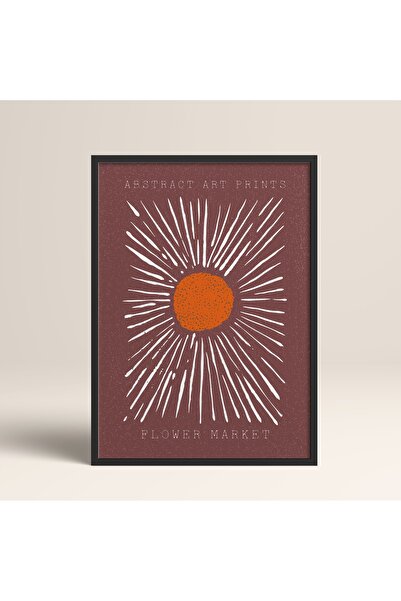 HOMEPACK Αφηρημένα πολύχρωμα μοτίβα με μαύρο πλαστικοποιημένο πλαίσιο Μοντέρν...