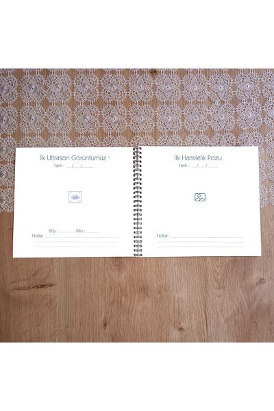 pixelpare Twin Baby Memory Book & Twin Baby Diary & Twin Baby Gift & Pregnancy Process Mother Baby Diary