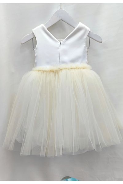 MODA NUR . 2 ετών, Χρώμα κρέμα, Μέγεθος παγιέτας, Φούστα από τούλι, Φόδρα,