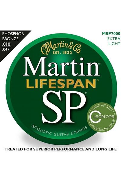 MARTIN & CO Martin Msp7000 - 92/8 Phosphor Bronze (extra Light) 10-47 Acoustic Guitar String