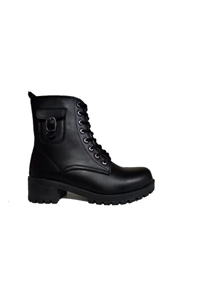 Vanessa Γυναικείες χειμερινές αδιάβροχες μπότες με φερμουάρ από καουτσούκ, μαύρο χρώμα, επίπεδη σφήνα, καθημερινές κλασικές γυναικείες μπότες