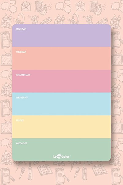 Le Color Σετ επιτραπέζιου σχεδιασμού παστέλ 3 τεμαχίων