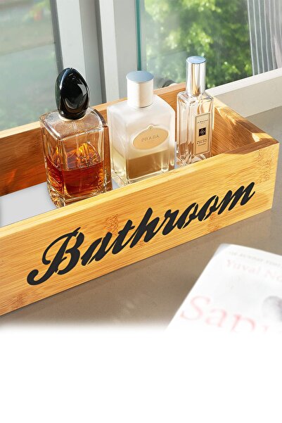 Bubizde Badhroom Wooden Box Organizer - Organizer μπάνιου - Διακοσμητικό κουτί - Organizer ραφιών μπάνιου-ντους