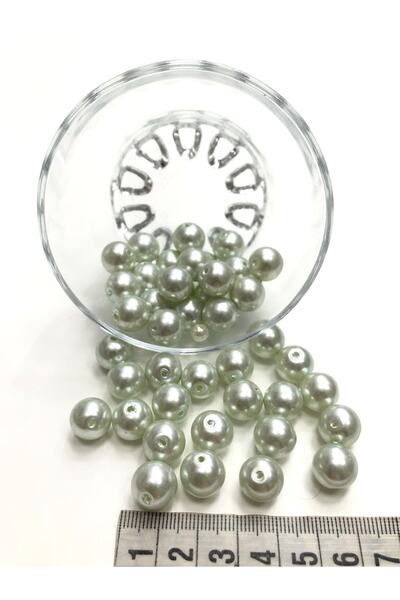 FdayAksesuar Sortiment de mărgele: Mărgele de perle din sticlă albă colorată ...