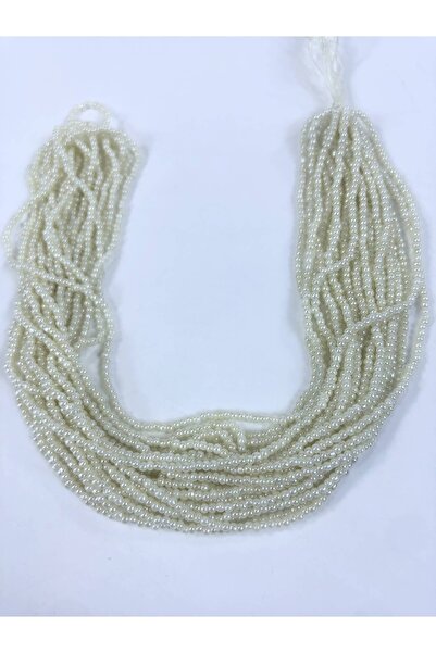 FdayAksesuar Ποικιλία από χάντρες σε χρώμα κρεμ, σειρά από χάντρες άμμου 1 σε...