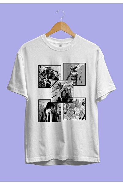 ZOKAWEAR Большой размер Chainsaw Man Девіли Спеціальний дизайн Аніме футболка