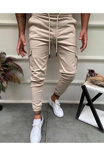DİZMAR Unisex Slim Fit Bel Ve Paça Lastikli Kargo Pantolon