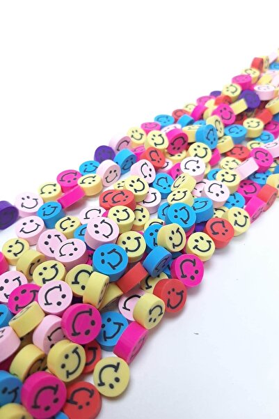 FdayAksesuar Разновидности на мъниста Мънисто Fimo с усмихнато лице – Мънисто