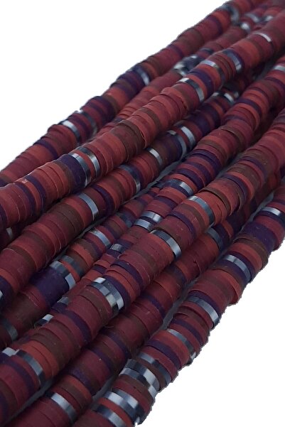 FdayAksesuar Видове мъниста Мънисто от фимо глина с тъмносини ивици – Мънисто