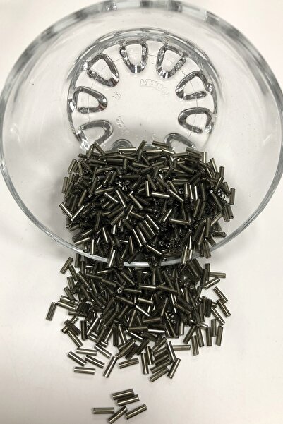 FdayAksesuar Sortiment de mărgele: Mărgele din țeavă afumată antracit – Mărgele