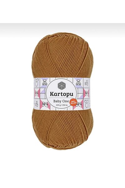 Kartopu 5 Pieces Baby One Non-Pilling Hand Knitting Yarn Wool Mustard K1854