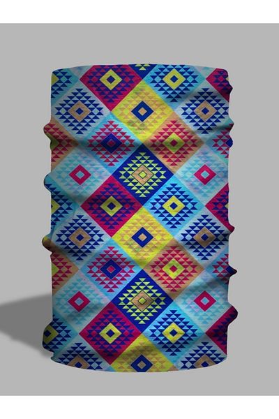 LU&MA Geometric Patterned Neck Collar - Paphos