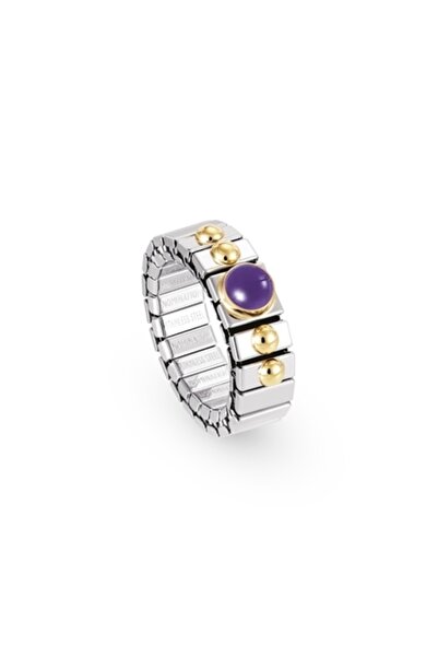 NOMİNATİON Extensıon Rings (s) In Stainless Steel With 18k Gold And 1 Stone (...