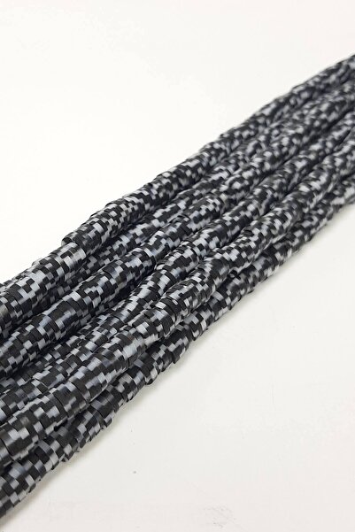 FdayAksesuar Crno-beli fimo perle od testa 6 mm – perle