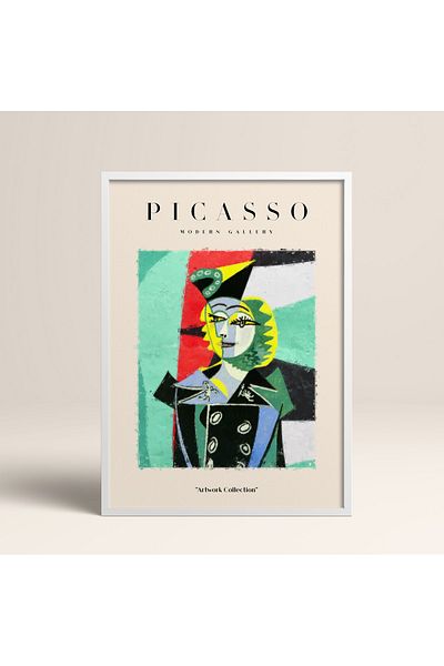 HOMEPACK Επιτραπέζιο έργο τέχνης Picasso Modern Gallery Abstract Artwork Collection με κορνίζα