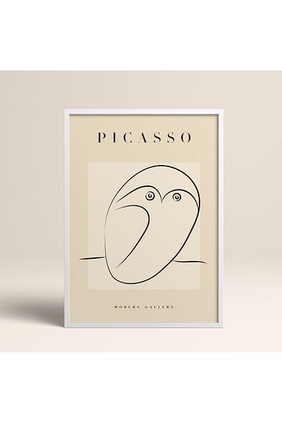 HOMEPACK Επιτραπέζιο έργο τέχνης Picasso Modern Gallery Abstract Artwork Collection με κορνίζα
