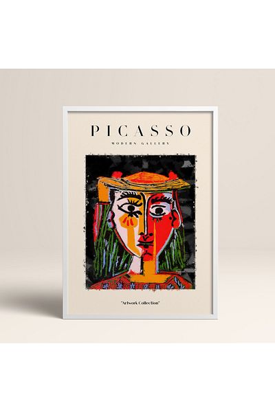 HOMEPACK Επιτραπέζιο έργο τέχνης Picasso Modern Gallery Abstract Artwork Collection με κορνίζα