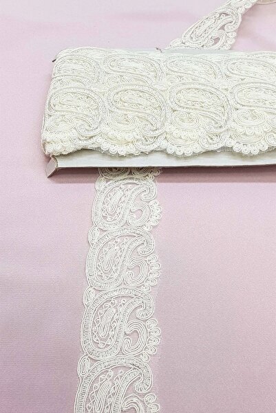 FdayAksesuar Panglică decorativă Accesoriu Cremă French Guipure dantelă – Pan...