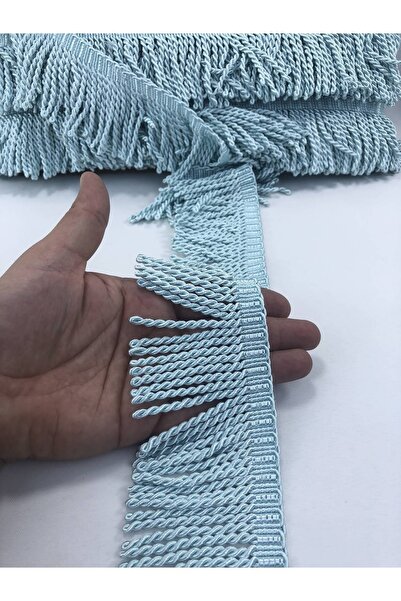 FdayAksesuar Accesoriu panglică decorativă cu franjuri turcoaz deschis și ciu...