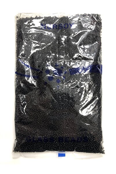 FdayAksesuar Διακοσμητική Κορδέλα Αξεσουάρ Μαύρες Χάντρες 2 Χιλ. 500 Γρ--1010...