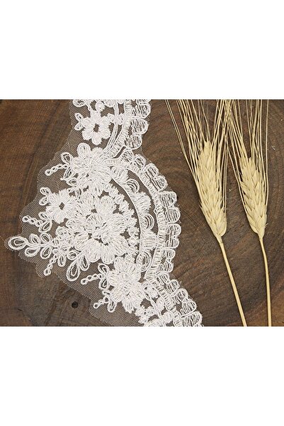 FdayAksesuar Διακοσμητική Κορδέλα Αξεσουάρ Λευκή Γαλλική Γκιπούρ 2370 – Διακο...