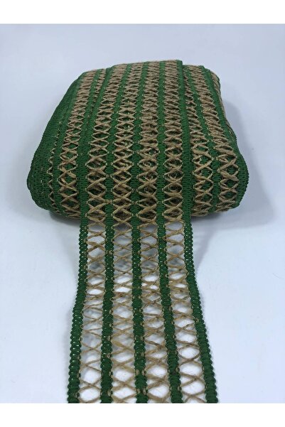 FdayAksesuar Διακοσμητική Κορδέλα Αξεσουάρ Πράσινη Ψάθινη Κορδέλα με Τέσσερις...