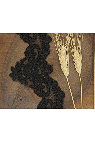 FdayAksesuar Διακοσμητική Κορδέλα Αξεσουάρ Μαύρη Γαλλική Γκιπούρ 924 – Διακοσ...