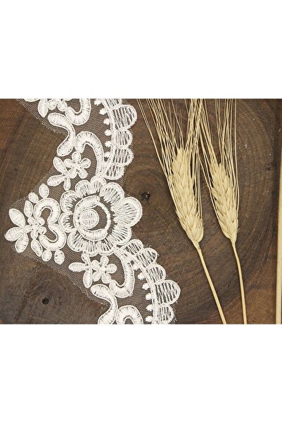 FdayAksesuar Διακοσμητική Κορδέλα Αξεσουάρ σε απόχρωση Off-White French Guipu...