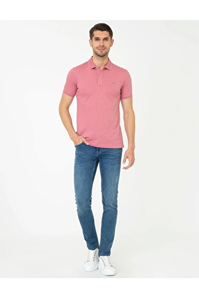 Pierre Cardin Μπλουζάκι με λαιμόκοψη Dusty Rose Slim Fit Polo Basic
