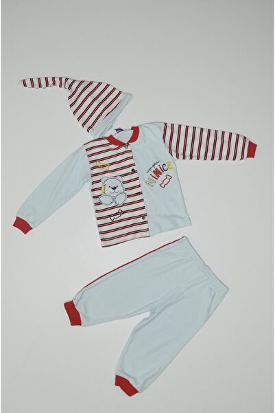 Baby Slon Kids Clup Mevsimlik Şapkalı Ayılı Erkek Takım