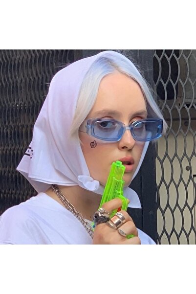 Monalisa Kadın Şeffaf Mavi Kemik Güneş Gözlüğü