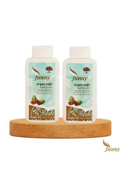 Funny Saç Dökülmesine Karşı ,kepek Önleyici Argan Yağlı Şampuan 800ml 2'li