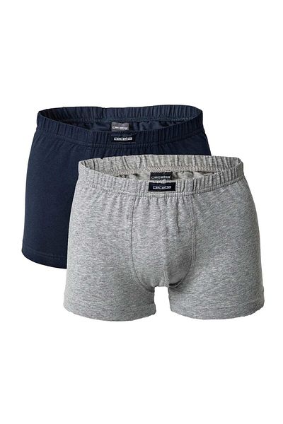Ceceba Herren Shorts, 2er Pack - Kurze Hosen, Basic, Baumwoll Stretch, M-8XL, einfarbig