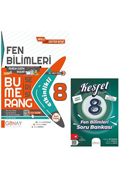 Gün&Ay Yayınları Günay Yayınları 8. Sınıf Bumerang Etkinlikli Fen Bilimleri S...