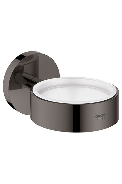 Grohe Essentials Hard Graphite Soap Dispenser and Toothbrush Holder - 40369a01