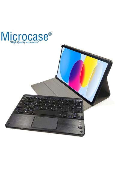 Microcase Ipad Air 5. Nesil 10.9 Inch Bluetooth Klavye + Touchpad Standlı Kılıf - Bkk2