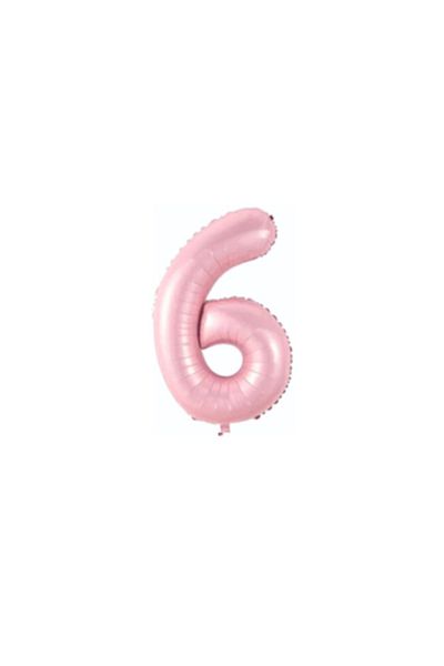 LOTUS PARTY 6 Year Old Pink Color Number Foil Balloon