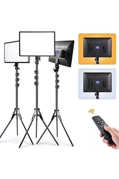 PİNK İTHALAT Fotoğraf Ve Video Stüdyo Işığı Kumandalı Ring Light 18 Inç Youtu...