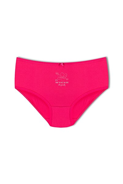 HNX 3'lü Pamuklu Desenli Yüksek Bel Büyük Beden Külot