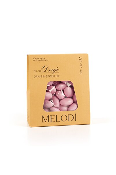 Melodi Çikolata Pembe Badem Şekeri 250g