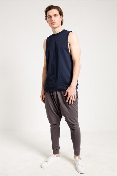 JAHR MARC Navy Blue Oversize Men's Sports Athlete