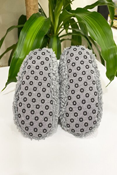 TUOBEBE Unisex Gray Non-Slip Sole Baby and Children's Slippers Home Boots