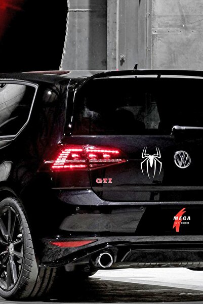 MegaSticker Spider Örümcek Sticker Motorsiklet Kask Laptop Ve Oto Sticker 14x9 Cm