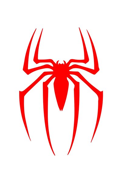 MegaSticker Spider Örümcek Sticker Motorsiklet Kask Laptop Ve Oto Sticker 14x...