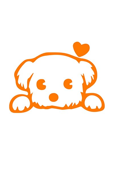 MegaSticker ملصق سيارة لطيف على شكل كلب، مقاس 13 × 10 سم لخوذة الدراجة النارية والكمبيوتر المحمول وملصق السيارة