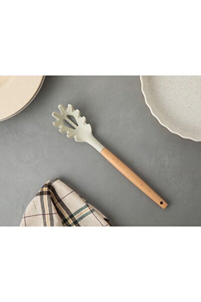 English Home Liana Silikon Spagettı Kaşığı 30 Cm Krem
